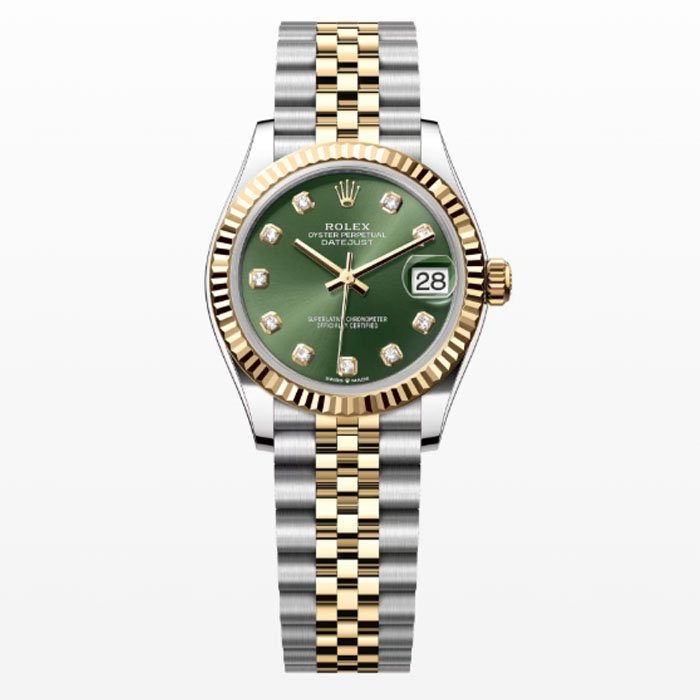 ROLEX Datejust 28 Oyster, 28 mm, Oystersteel and yellow gold Women Watch