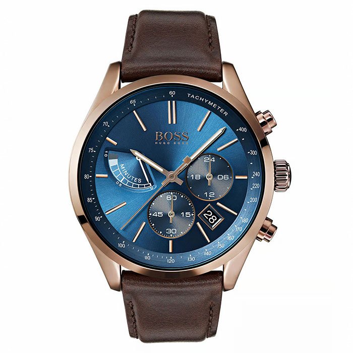 BOSS Contemporary Sport Grand Prix 1513604 Blue Watch for Men OG